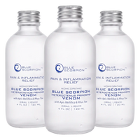 3x Blue Scorpion Bottles